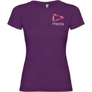 Jamaica short sleeve women's t-shirt, Purple (T-shirt, 90-100% cotton)