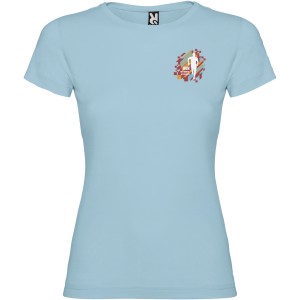 Jamaica short sleeve women's t-shirt, Sky blue (T-shirt, 90-100% cotton)