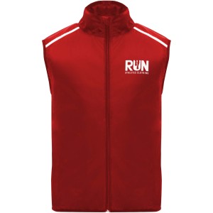 Jannu unisex lightweight running bodywarmer, Red (Vests)