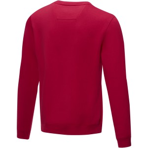 Jasper men's GOTS organic GRS recycled crewneck sweater, Red (Pullovers)