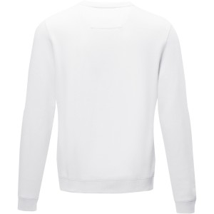 Jasper men's GOTS organic GRS recycled crewneck sweater, White (Pullovers)