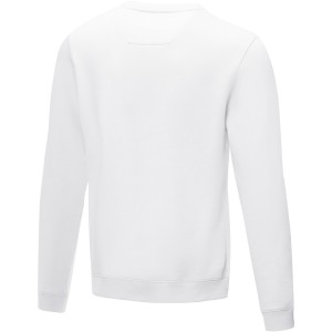 Jasper men's GOTS organic GRS recycled crewneck sweater, White (Pullovers)