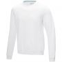 Jasper men's GOTS organic GRS recycled crewneck sweater, White