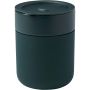 Java 330 ml ceramic tumbler with silicone wrap and plastic l