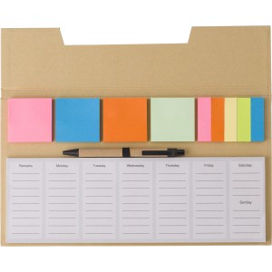 Paper memo set Lipa, brown
