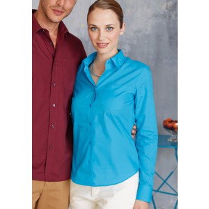 JESSICA - LADIES' LONG-SLEEVED SHIRT, Bright Turquoise (shirt)