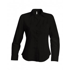 JESSICA - LADIES' LONG-SLEEVED SHIRT, Brown (shirt)