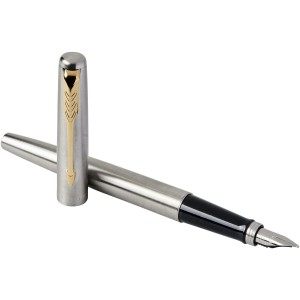 Jotter stainless steel fountain pen, Silver (Metallic pen)