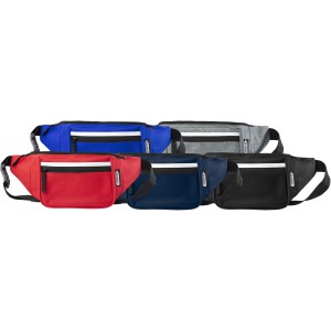 Journey RPET waist bag, Solid black (Waist bags)