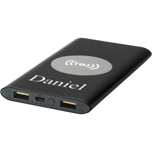 Juice 8000mAh wireless powerbank, Solid black (Powerbanks)