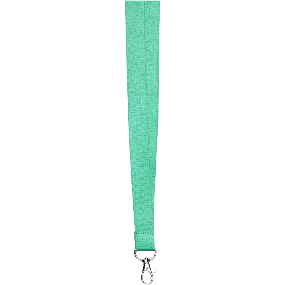 Printed Julian bamboo lanyard with safety clip, Green (Lanyard, armband, badge holder)