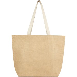 Juta 300 g/m2 jute tote bag 12L, Natural, White (Shopping bags)