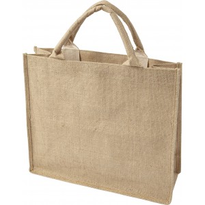 Jute shopping bag Ridley, brown (cotton bag)