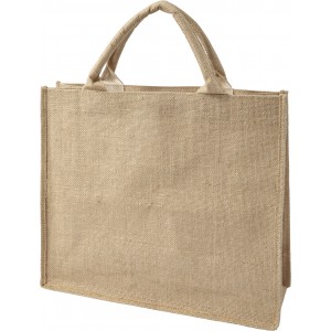 Jute shopping bag Ridley, brown (cotton bag)