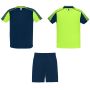 Juve kids sports set, Fluor Green, Navy Blue