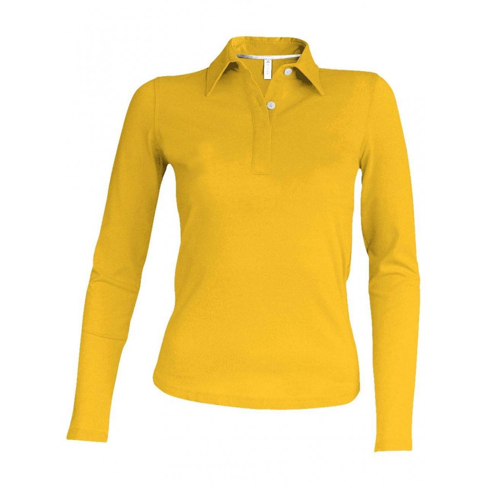 ladies yellow polo shirt