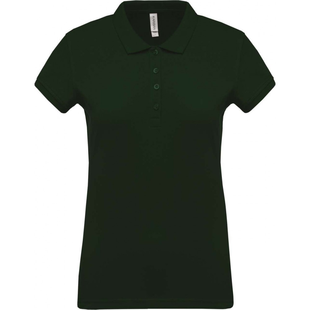 forest green polo shirt womens