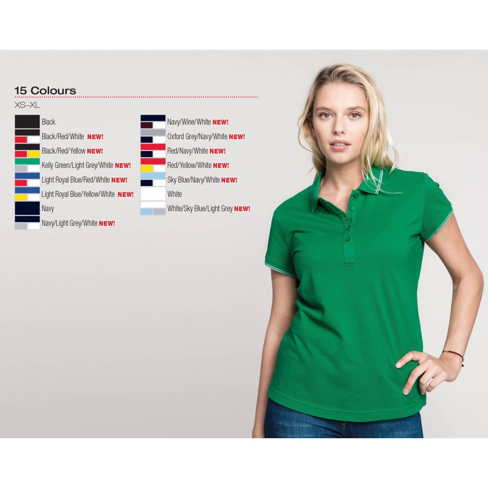 ladies navy polo shirt