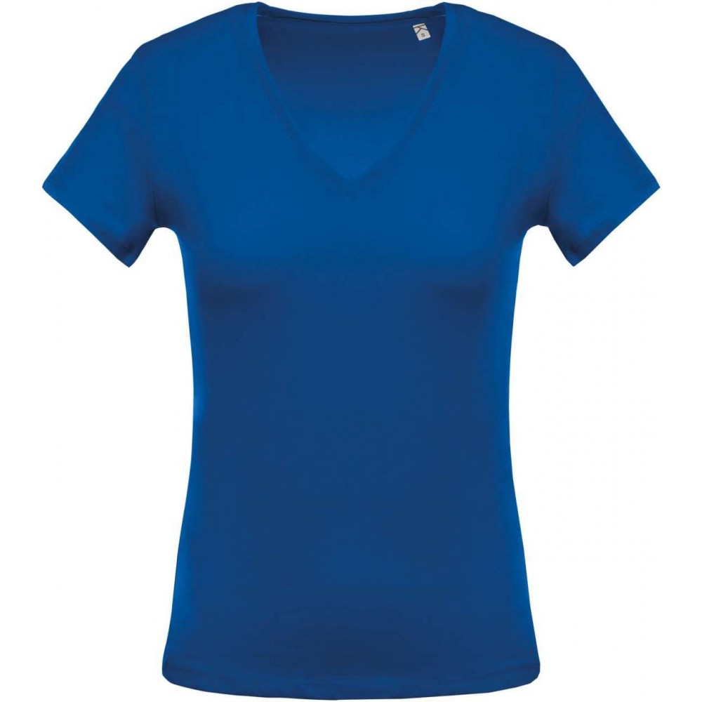 Womens No Days Off distressed logo V-Neck T-Shirt 並行輸入品 正規激安