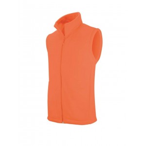 LUCA - MEN'S MICROFLEECE GILET, Fluorescent Orange