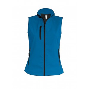 LADIES' SOFTSHELL BODYWARMER, Aqua Blue