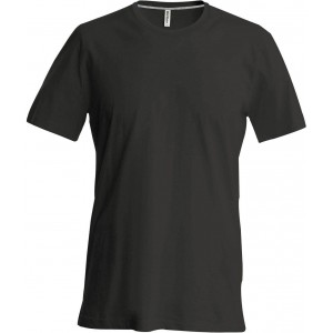 SHORT-SLEEVED CREW NECK T-SHIRT, Black