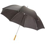 Karl 30" golf umbrella with wooden handle, solid black (19547884)