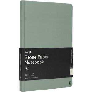 Karst<sup>®</sup> A5 stone paper hardcover notebook - lined, Heather 
