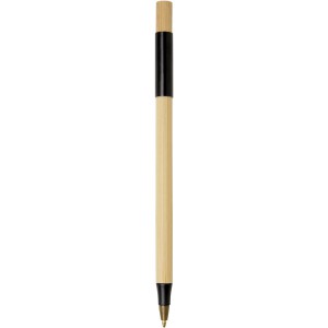 Kerf 3-piece bamboo pen set, Solid black, Natural (Pen sets)