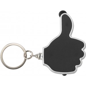 ABS 2-in-1 key holder Melvin, black (Keychains)