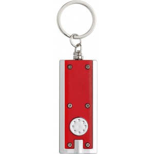 ABS key holder with LED Mitchell, red (Keychains)