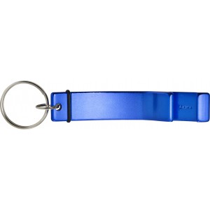 Aluminium 2-in-1 key holder Amani, cobalt blue (Keychains)