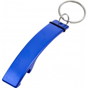 Aluminium 2-in-1 key holder Amani, cobalt blue (Keychains)