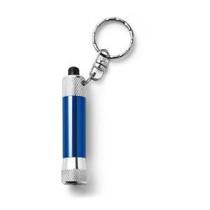 Aluminium 2-in-1 key holder Audrey, cobalt blue (Keychains)
