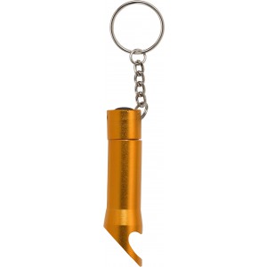 Aluminium 2-in-1 key holder Carla, orange (Keychains)