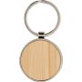 Bamboo and metal key chain Tillie, bamboo