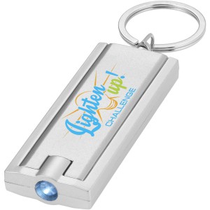 Castor LED keychain light, Silver (Keychains)