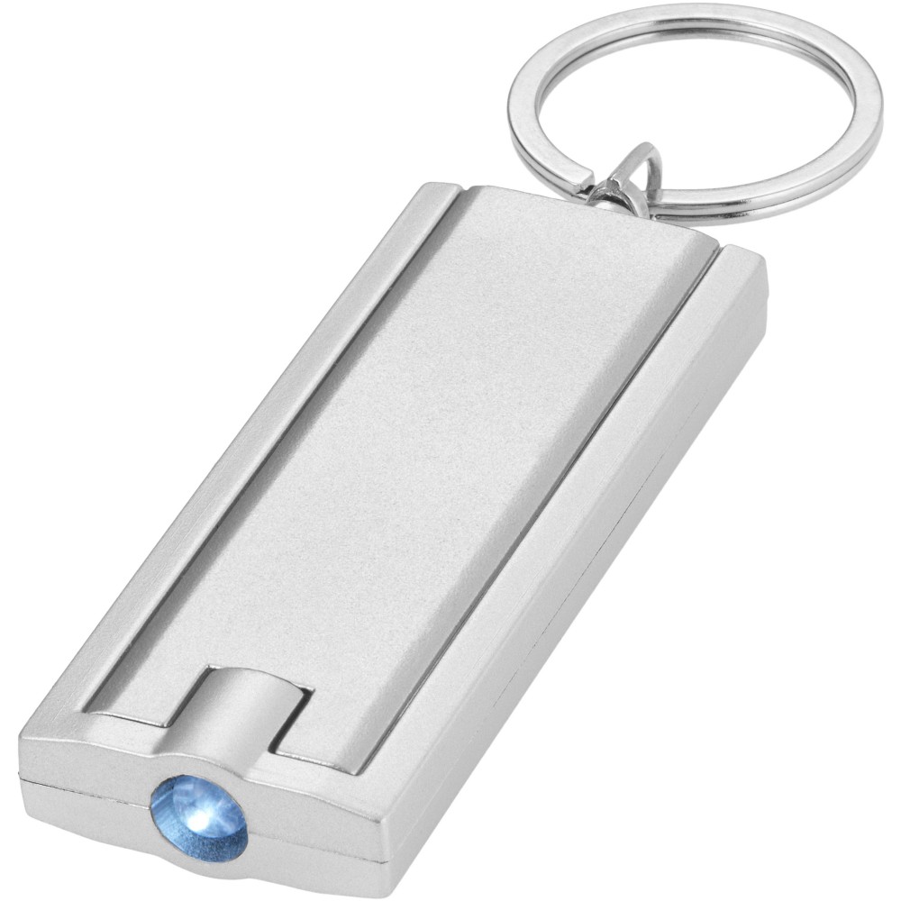 Castor LED keychain light, Silver (Keychains)