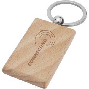 Gian beech wood rectangular keychain, Wood (Keychains)