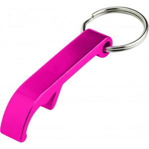 Metal 2-in-1 key holder Felix, pink (Keychains)