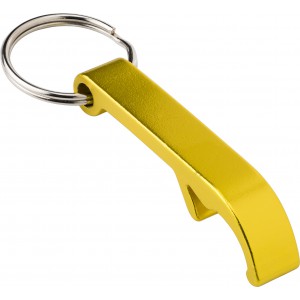 Metal 2-in-1 key holder Felix, yellow (Keychains)