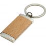 Metal and wooden key holder, brown