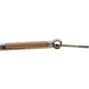 Metal and wooden key holder Jennie, brown (Keychains)