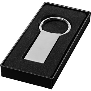 Omar rectangular keychain, Silver (Keychains)