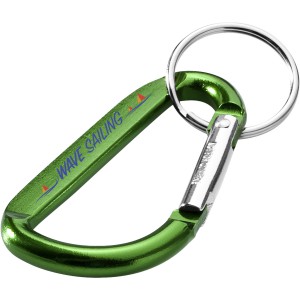 Timor carabiner keychain, Green (Keychains)