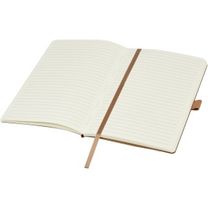 Kilau recycled leather notebook, Natural (Notebooks)