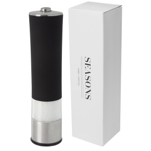 Kirkenes electric salt or pepper mill, Solid black (Metal kitchen equipments)