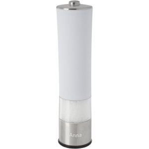 Kirkenes electric salt or pepper mill, White (Metal kitchen equipments)