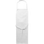 Polyester (200 gr/m2) apron Mindy, white