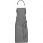 Reeva 100% cotton apron with tie-back closure, Grey